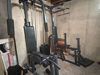 Weider Pro 9940 Compact Home Gym System with Leg Press & Lat Pulldown