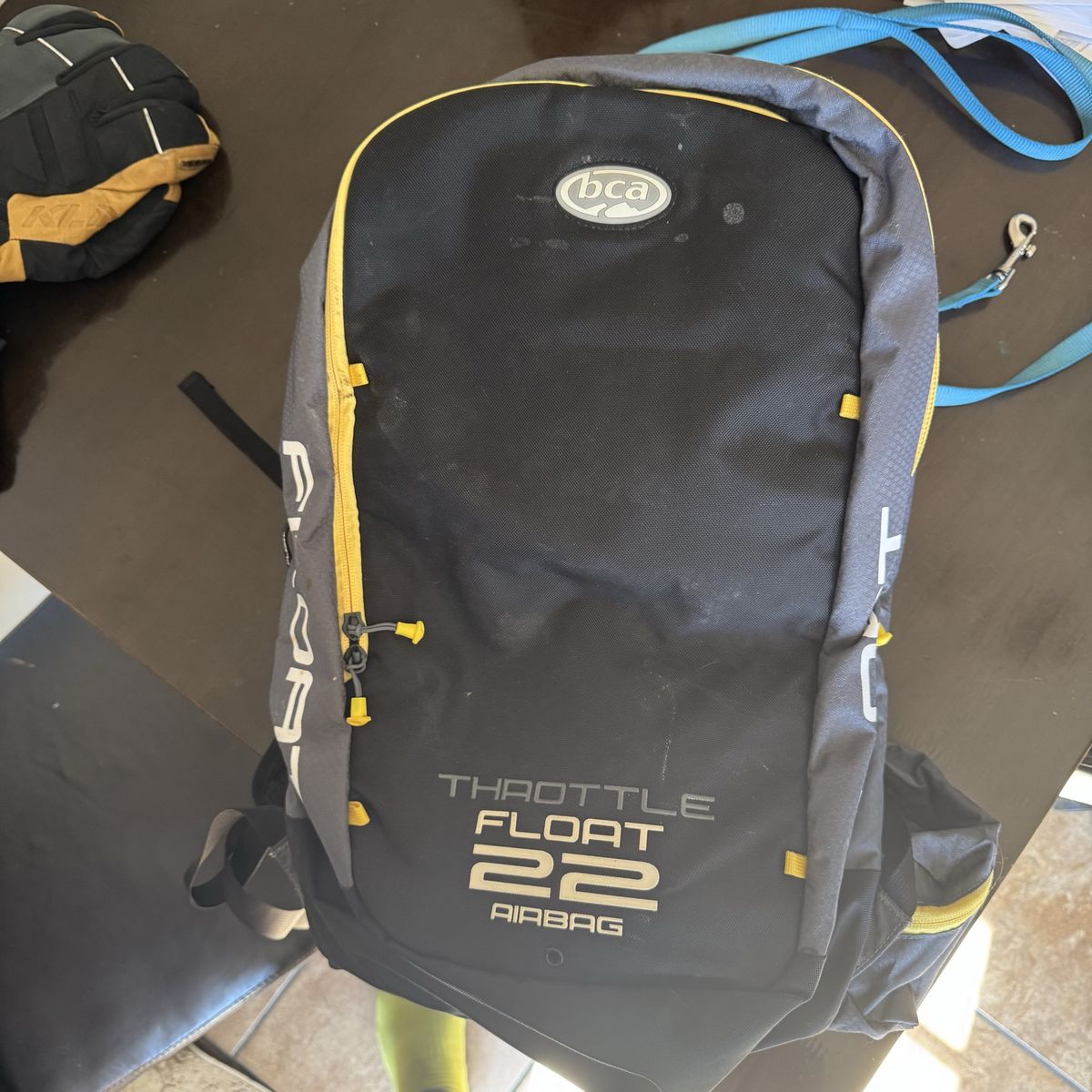 BCA float bag and klim gloves