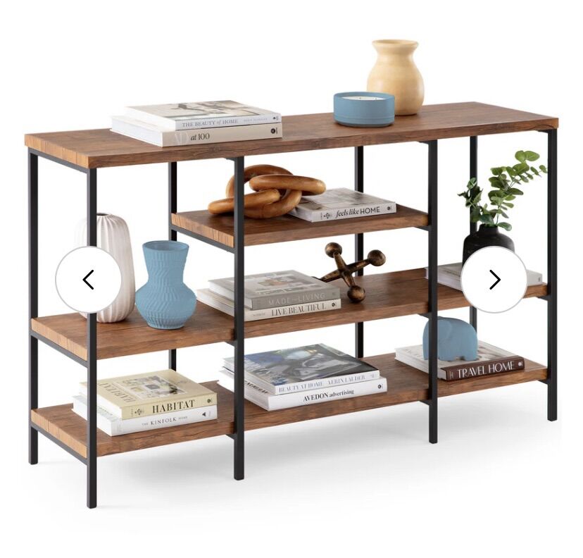 4-Tier Entry Console Table w/ Tall Shelf Space