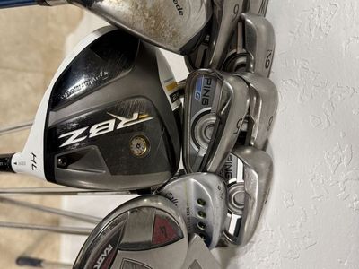 Complete Golf Set: TaylorMade RBZ/Burner, Ping Irons/Putter, Callaway Wedge with Bag