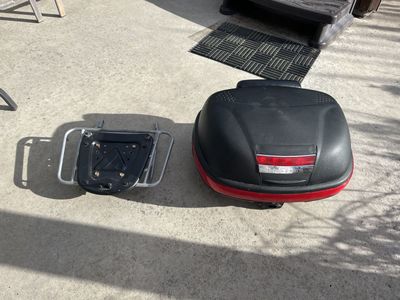 Suzuki DRZ Bestem cargo carrier with rack