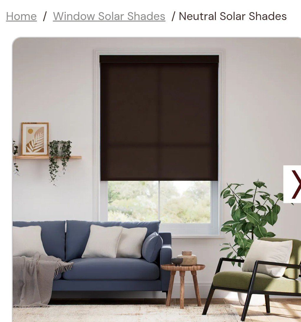 2 Solar Shade Blinds 83 1/4" x 60" length
