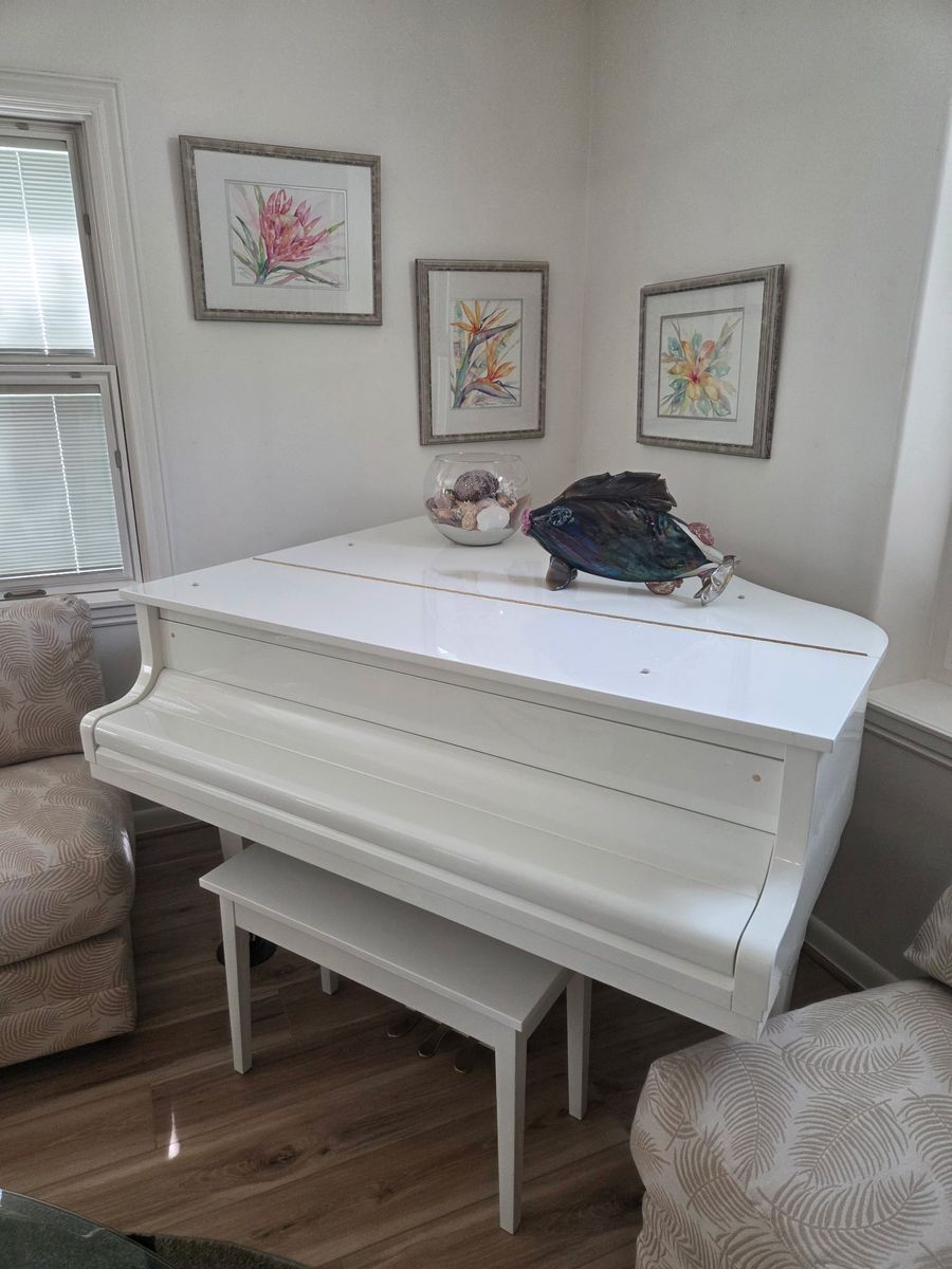 Kawai White Baby Grand Player Piano