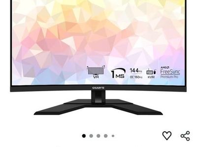 GIGABYTE M32UC 32" 4K UHD 144Hz Curved Gaming Monitor (160Hz OC) 1ms MPRT FreeSync Premium Pro