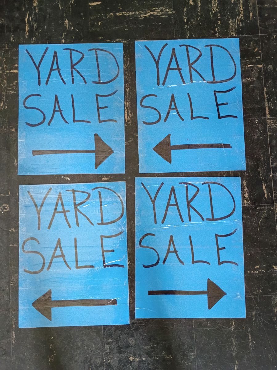 Yard sale sat & sun. 9 a.m. - 5 p.m. @ 4899 s. 4420 w. 