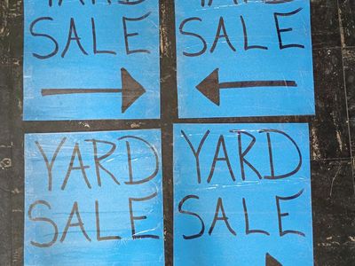 Yard sale sat & sun. 9 a.m. - 5 p.m. @ 4899 s. 4420 w.