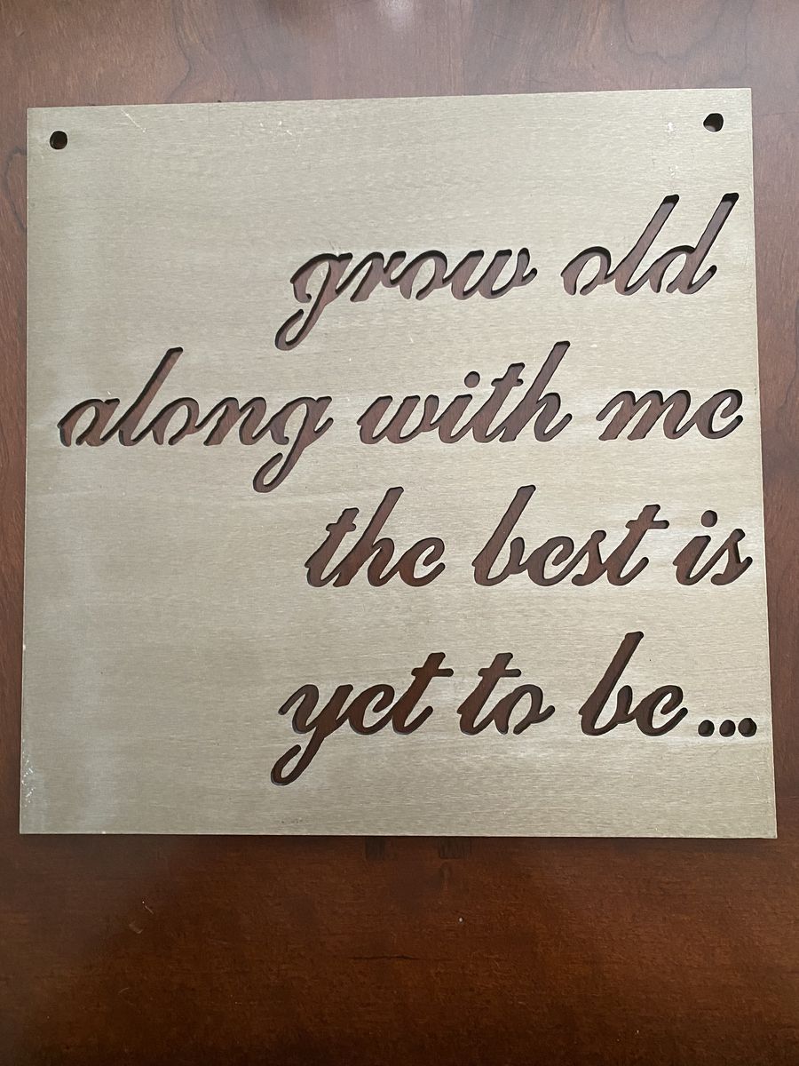 Magnolia "Grow Old Along With Me" Metal Wall Art Sign - Robert Browning Quote - Online $48+