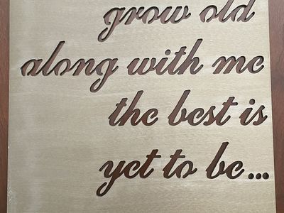 Magnolia "Grow Old Along With Me" Metal Wall Art Sign - Robert Browning Quote - Online $48+