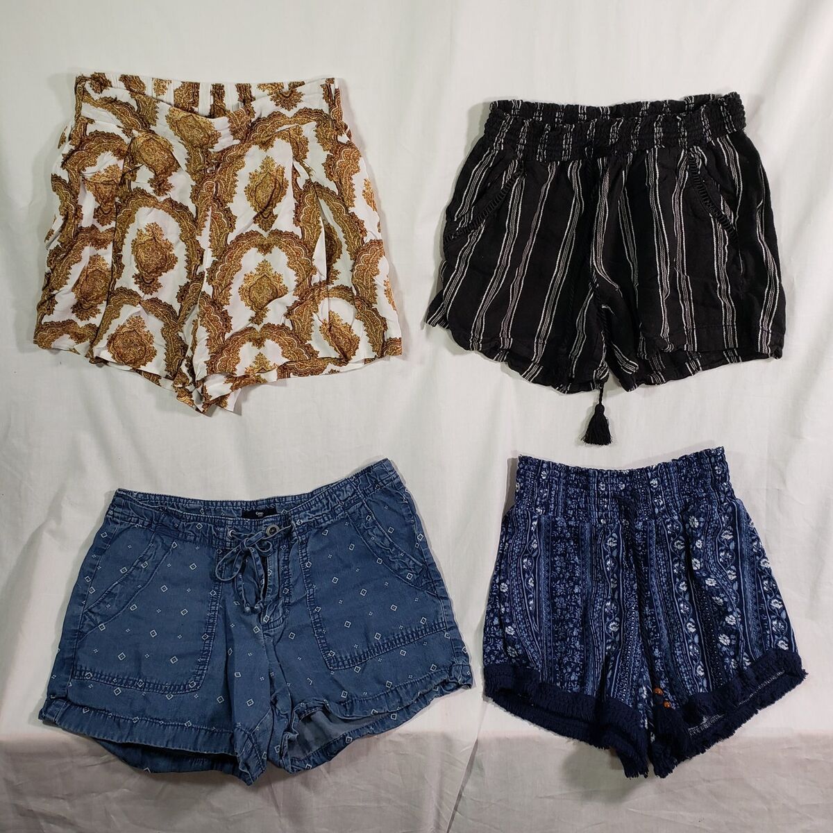 Girls/Womens Boho Stretch Shorts
