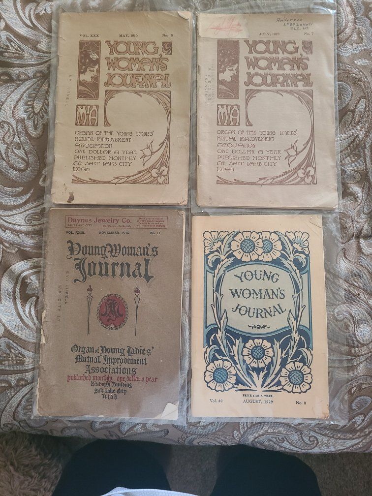 LDS Young Woman's Journal Magazines Lot (1912-1929) - 4 Issues