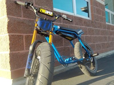 SUPER73 Electric Bike - Blue, ProTaper Handlebars “trades only” lbx or ultra bee