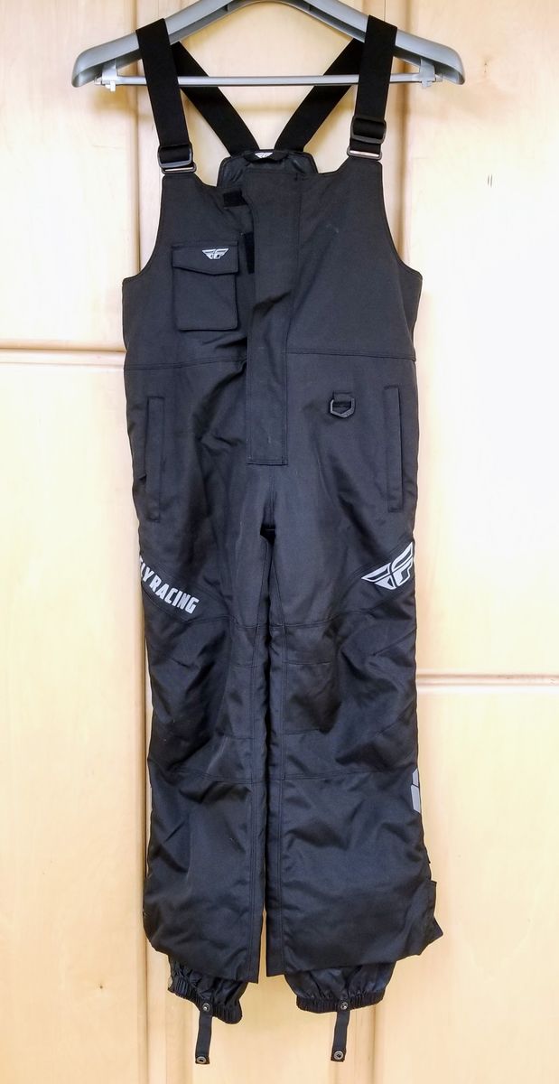 Fly Racing Youth Aurora Snow Bib (Black/Black, Youth Large) (470-4400YL-L-BIN2)