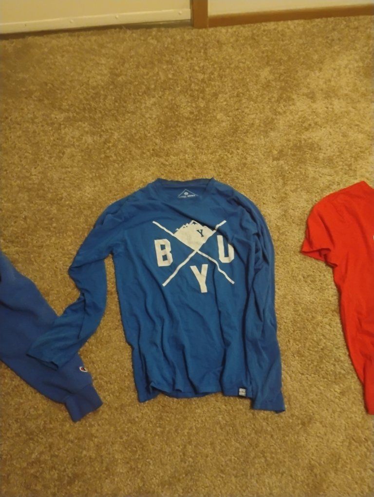 BYU Blue Long Sleeve T-Shirt - Size M