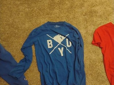 BYU Blue Long Sleeve T-Shirt - Size M