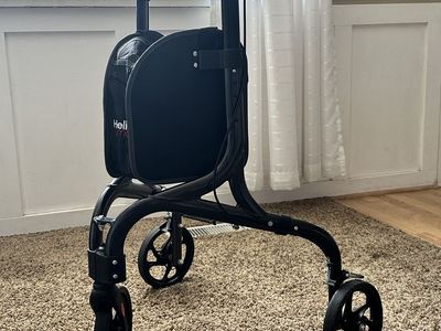 Helio C2 Carbon Fiber Rollator Lightweight Folding Mobility Walker with Bag
