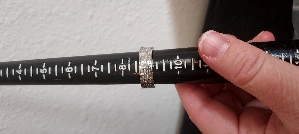 footprints poem ring size 9