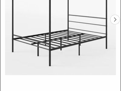 Zinus queen canopy bed frame
