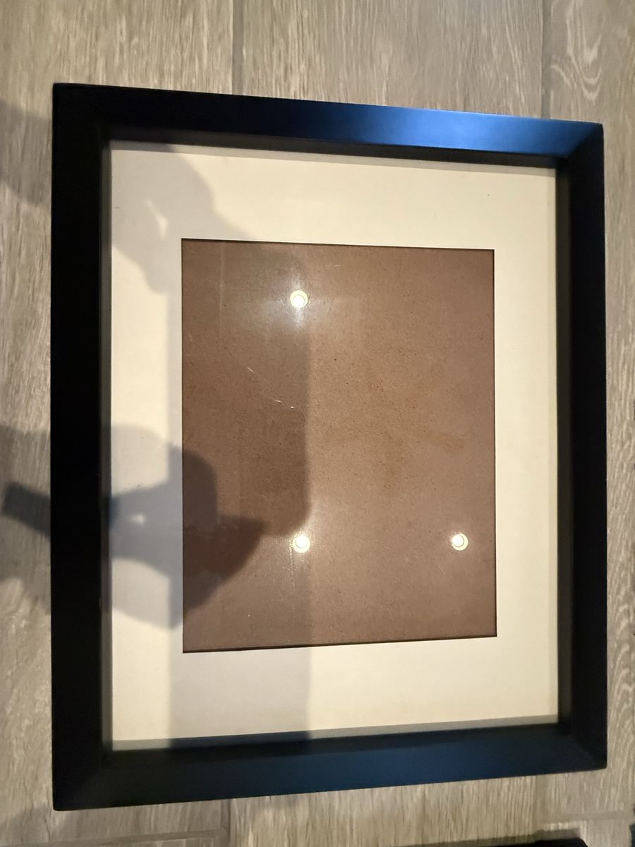 Black Picture Frame with White Mat