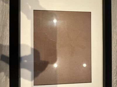 Black Picture Frame with White Mat
