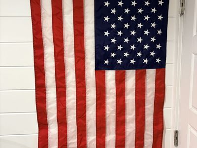 American Flag 50 Stars American Flag Large Fabric Hanging Banner