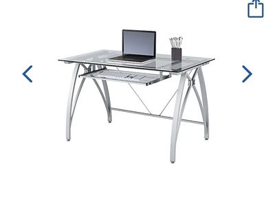 48"W Glass Computer Desk Asking $100