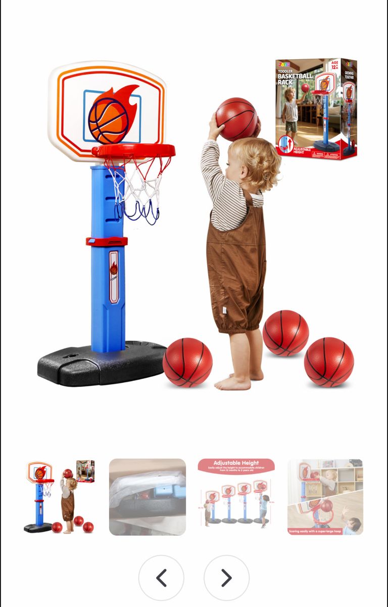 Toddler basketball hoop