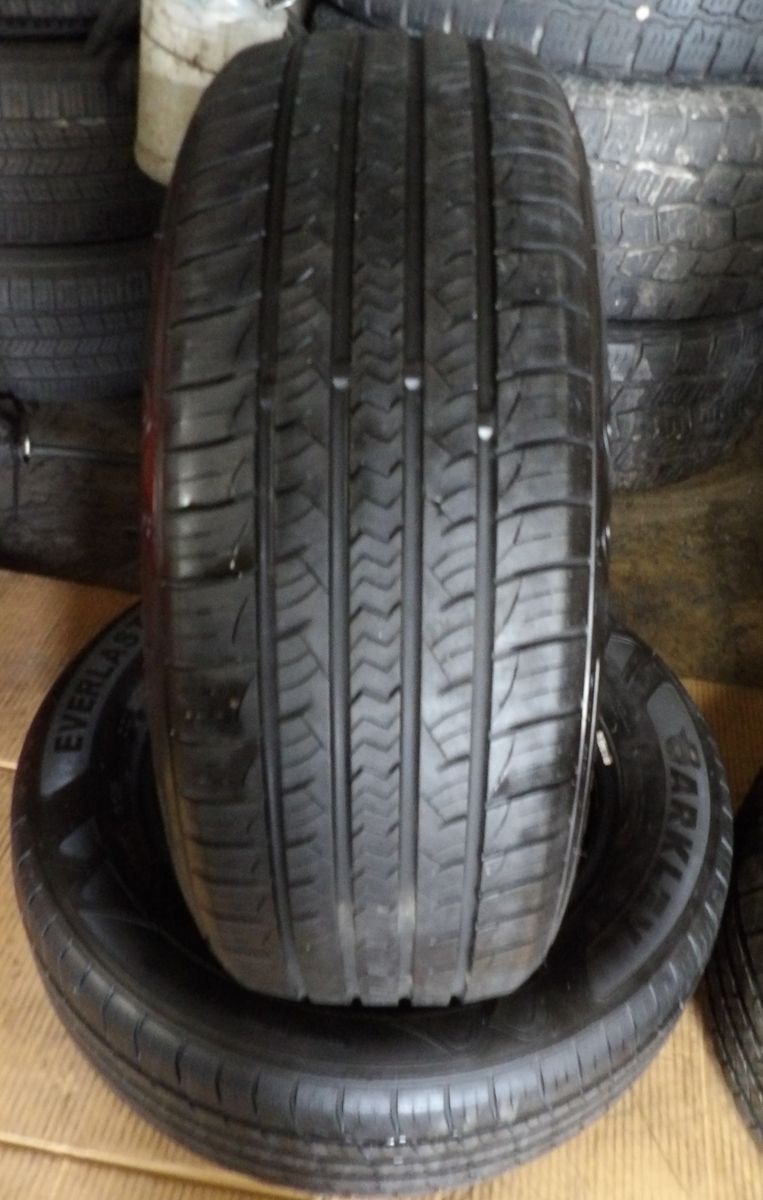 215/60R16 BARLEY EVERLAST ALL SEASON PAIR OF TWO USED TIRES