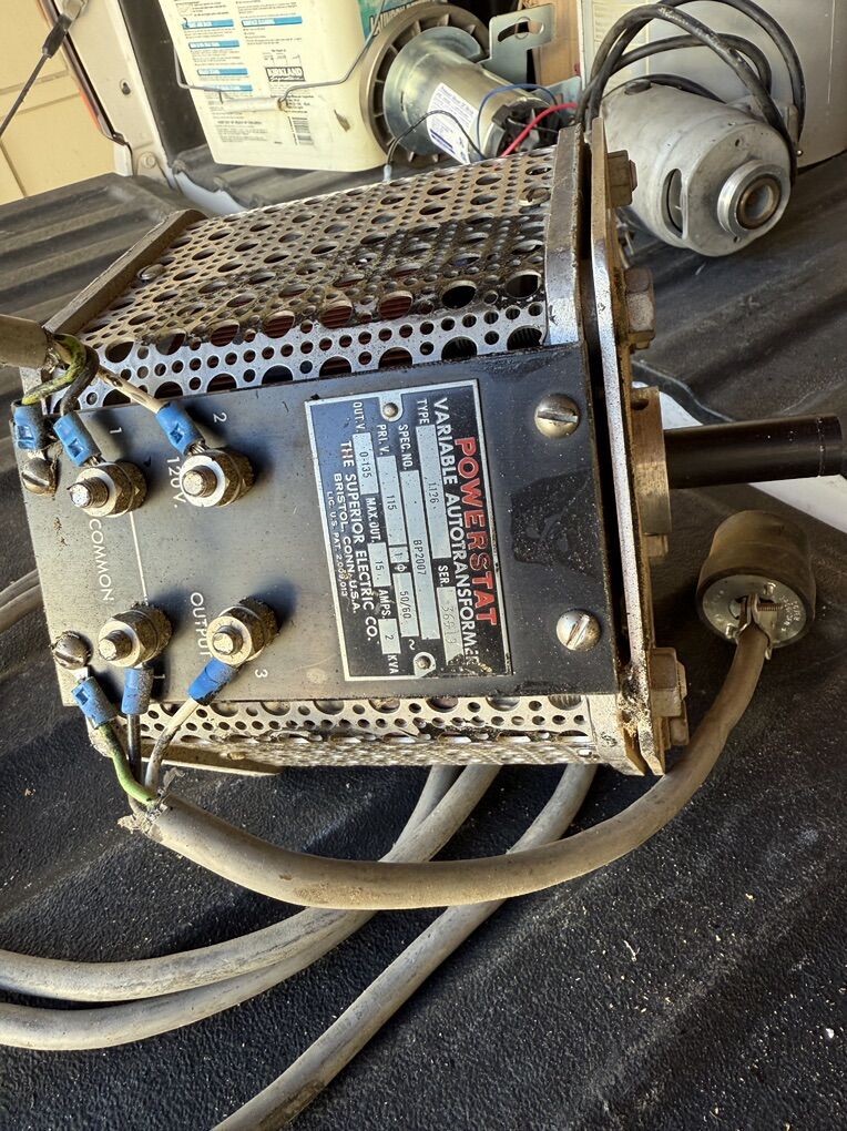 POWERSTAT VARIABLE TRANSFORMER OR VARIAC