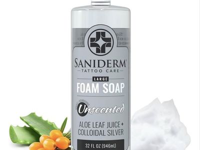 Saniderm Tattoo Care Unscented Large Foam Soap Refill 32 fl oz
