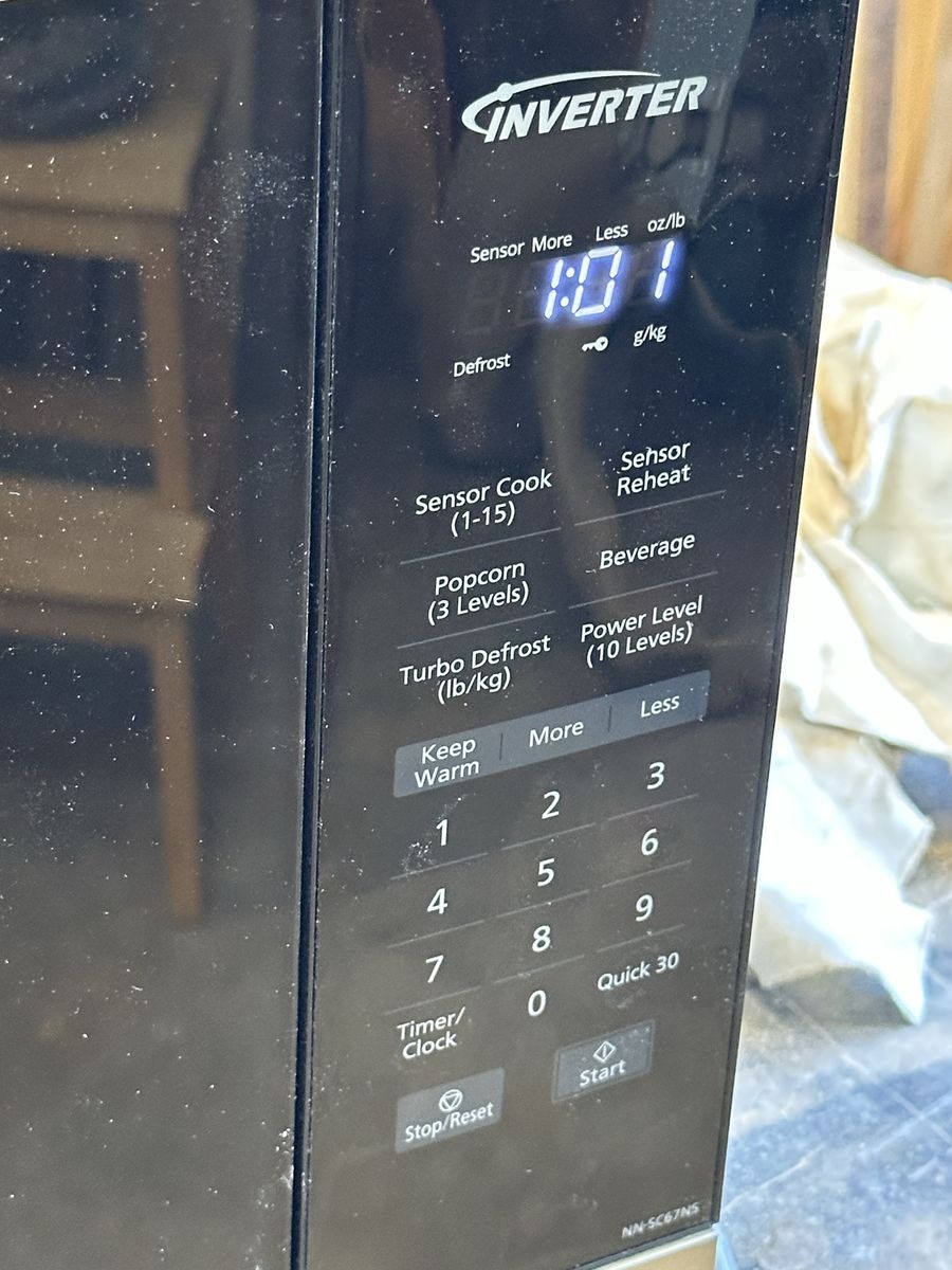 Panasonic NN-SC67NS Countertop Microwave Oven - 1200W, INVERTER Technology