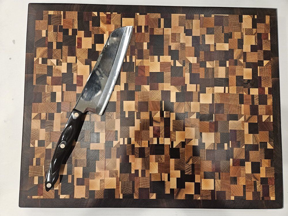 Handmade End-Grain Chaos Cutting Board