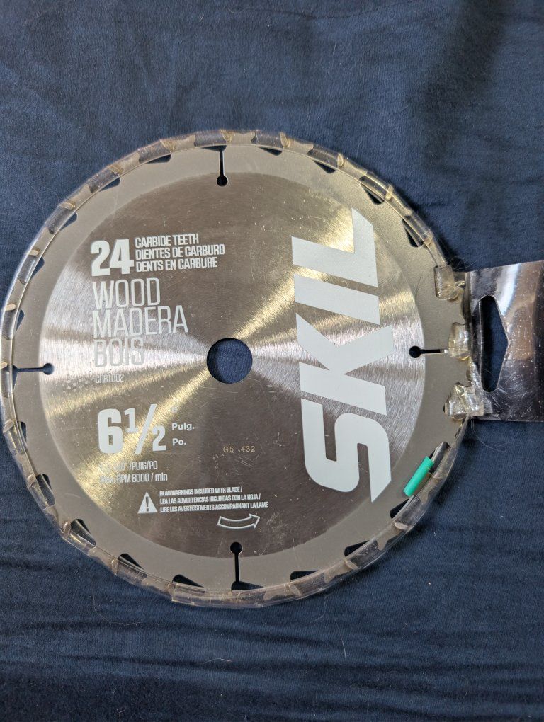 SKIL 6-1/2" 24-Tooth Carbide-Tipped Wood Saw Blade - Model 246102