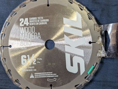 SKIL 6-1/2" 24-Tooth Carbide-Tipped Wood Saw Blade - Model 246102