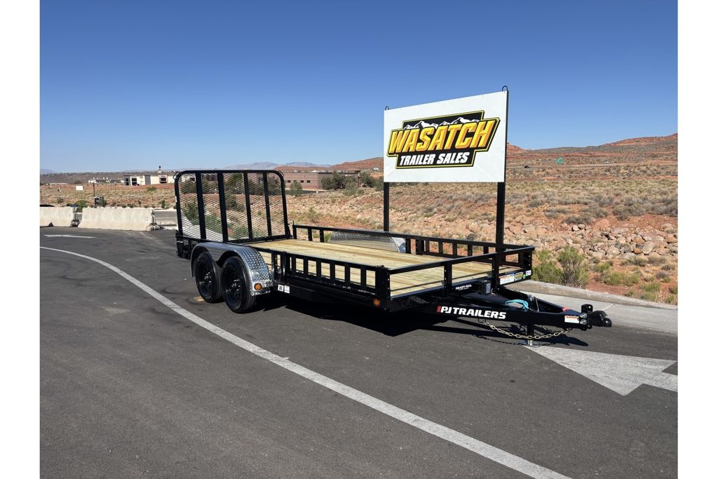 2027 PJ Trailers 7 X 16 Tandem Axle Channel Utilit