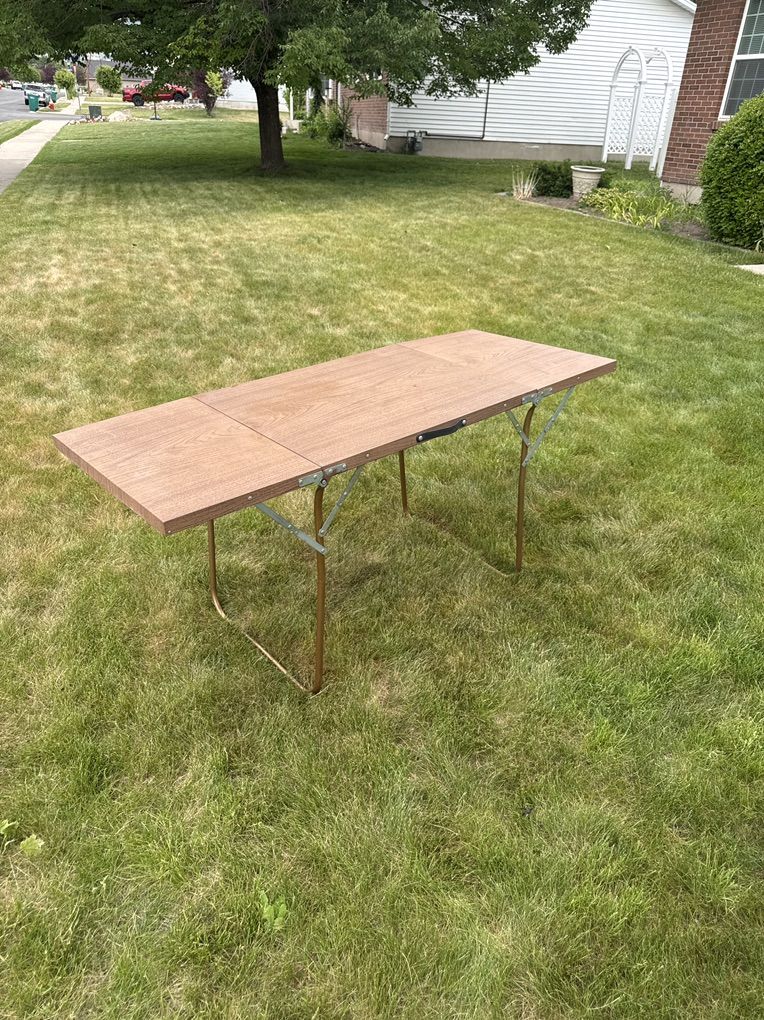 Folding Table, All Steel, Very Clean
