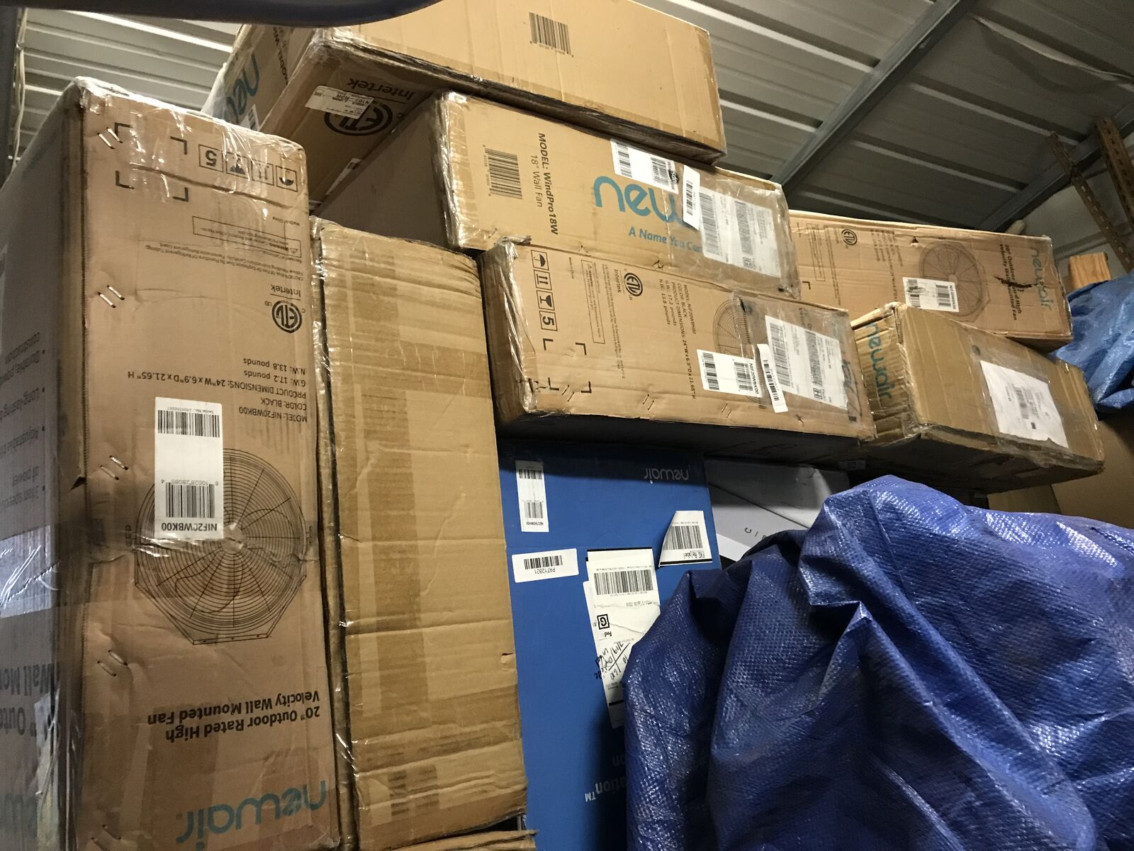 Newair 18" or 20" High Velocity Wall Mounted Fan new in box OUTDOOR RATED WALL FAN