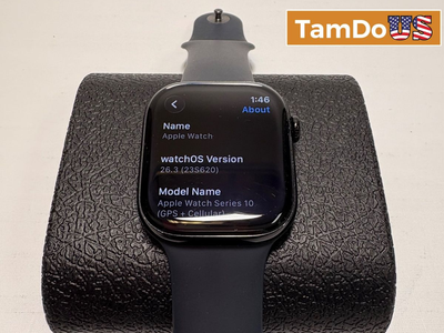 Apple Watch Series 10 (46mm, Cellular) Jet Black AL Case Black Sport Band M/L