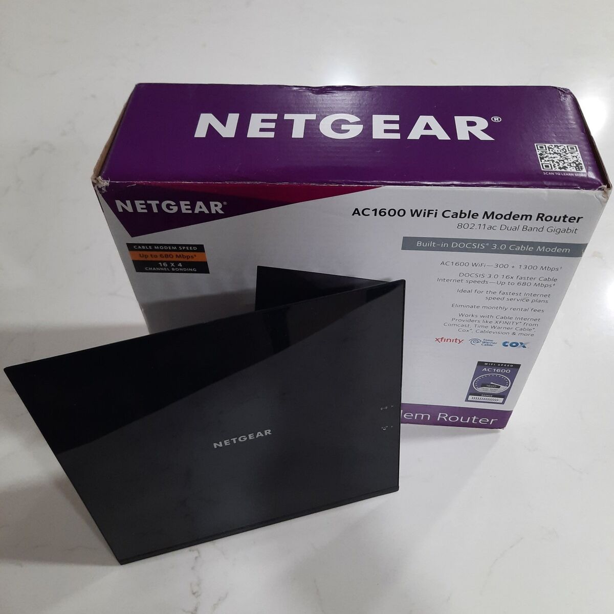 AC1600 WiFi Cable Modem Router