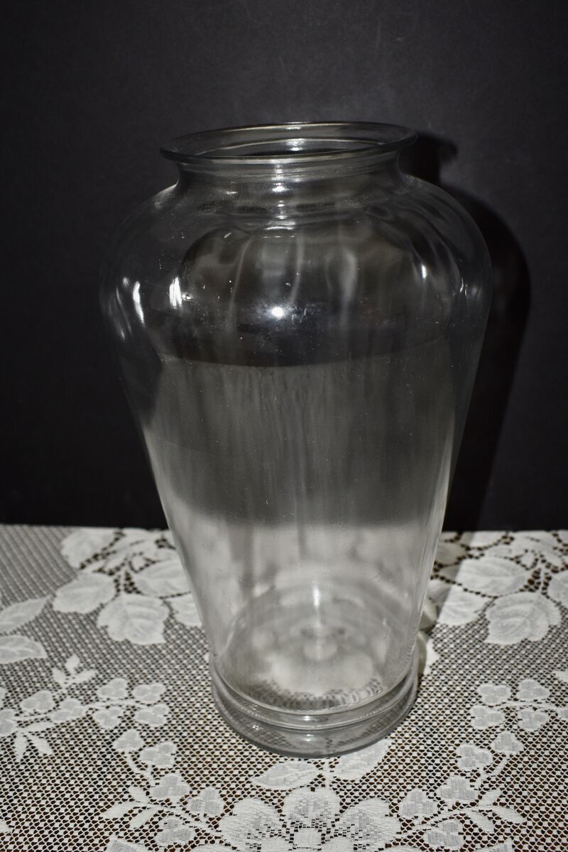 Large 12 3/4 Inches Tall Vintage Beta Or Gold Fish Glass Vase / Bowl - It Could Also Be Used For Flowers