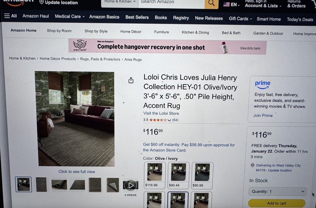 Chris Loves Julia X Loloi Henry Rug