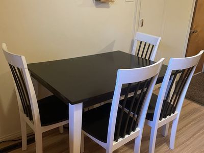 Table and chairs