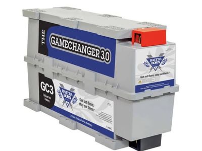 Pair of Battle Born GameChanger 3.0 GC3 12V 270Ah LiFePO4 Lithium Ion Batteries