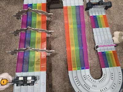 Mario Hot Wheels Rainbow Road Race Track