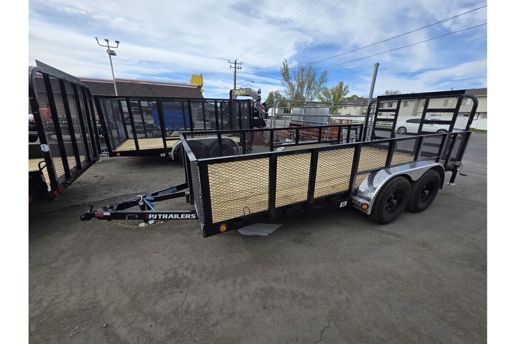 2027 PJ Trailers 7X16 UL 10K with 2' Sides and HD