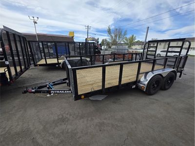 2027 PJ Trailers 7X16 UL 10K with 2' Sides and HD