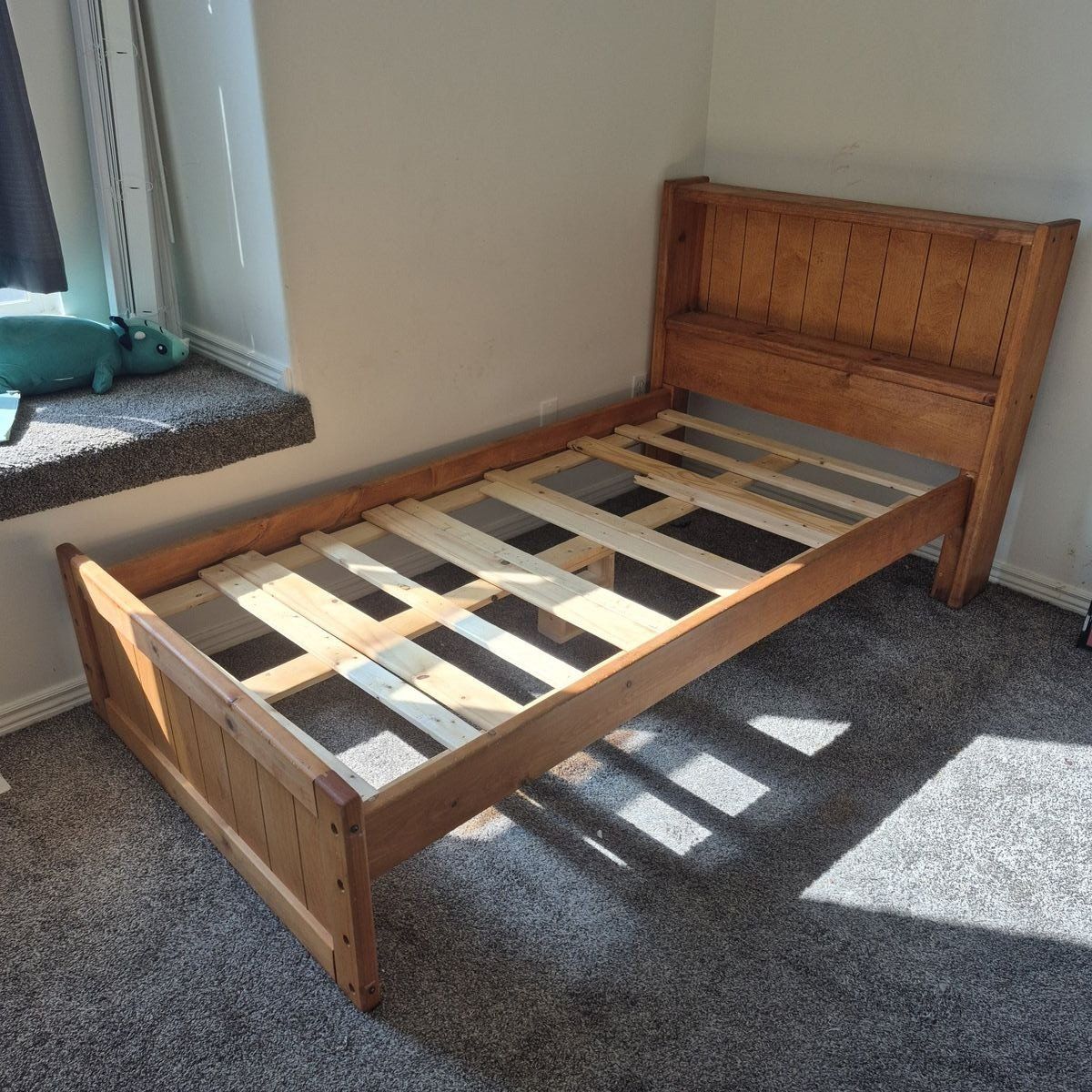 twin bed frame with mattress