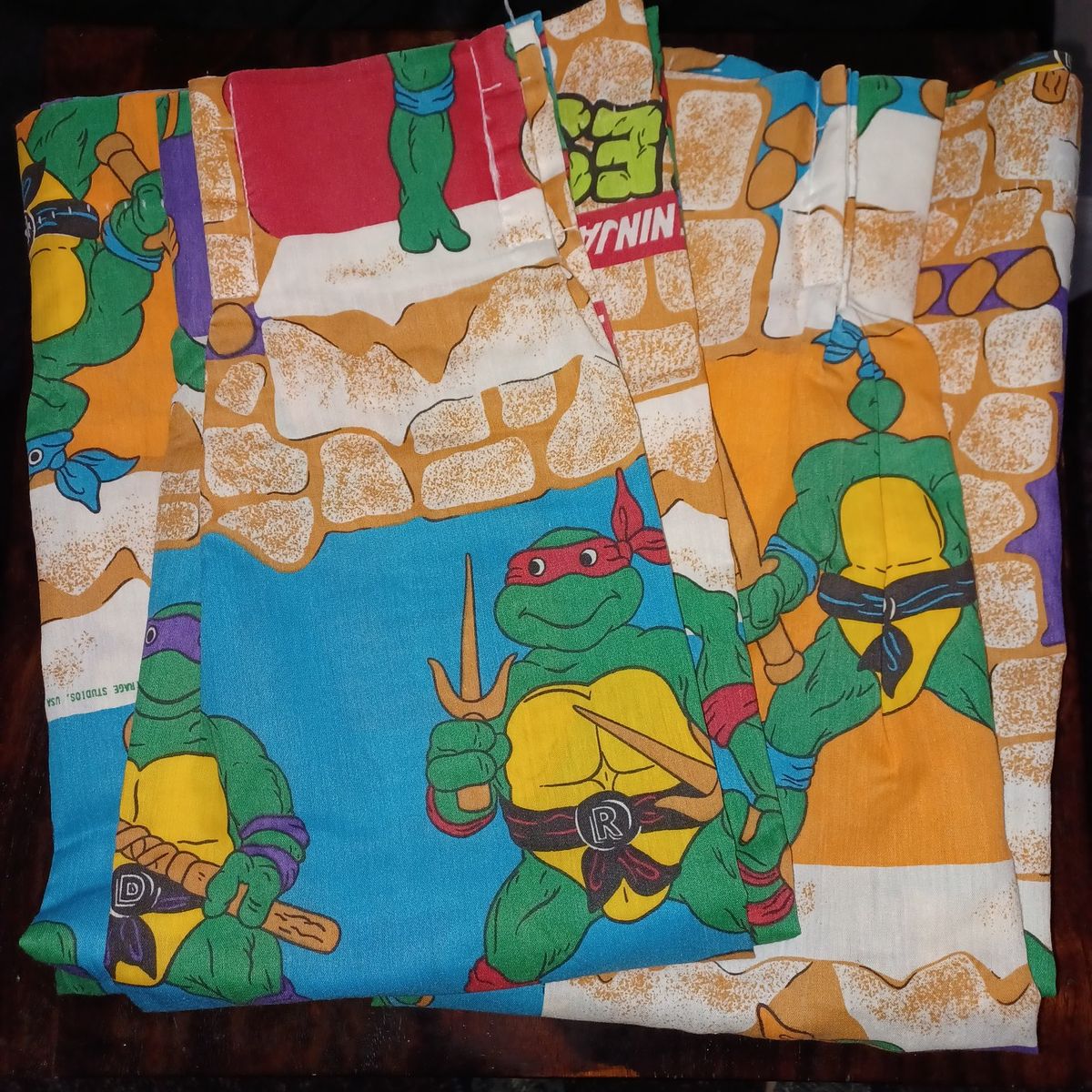 Vintage TMNT Curtain Panels  set 