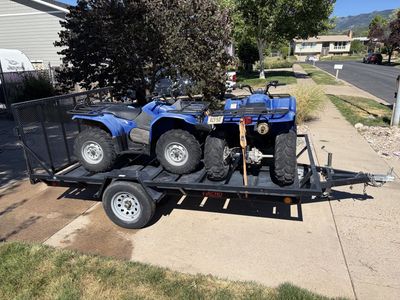 2007 Yamaha ATV Pair And Trailer