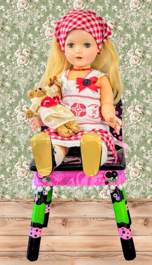 VINTAGE DOLL,27" TALL