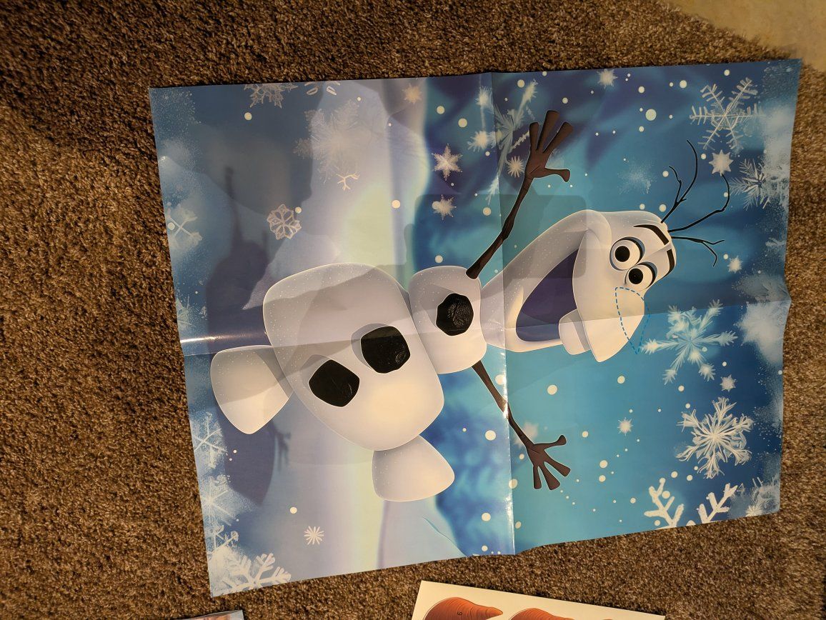 Frozen game and tablecloth